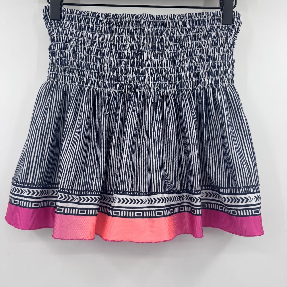 Lucky In Love Skirt Women Small Blue Tennis Golf Pickleball Short Stretch Smock